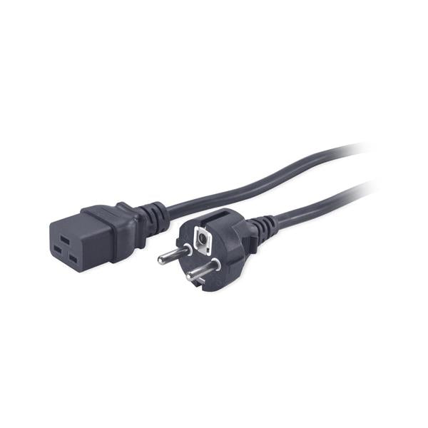 APC AP9875 cavo di alimentazione Nero 2,5 m Accoppiatore C19 CEE7/7 (Power Cord, C19 to CEE/7 Schuko, 2.5m)ApcAP9875