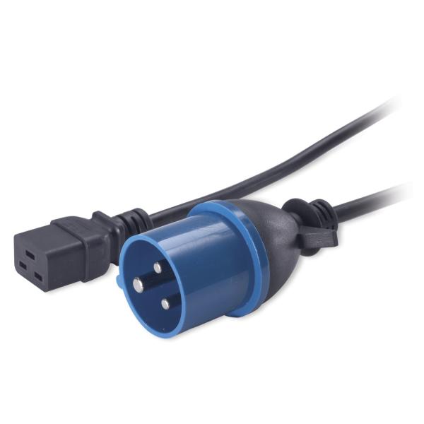 APC C19/IEC309 2.5m Nero 2,4 m Accoppiatore C19 (APC - strmkabel - IEC 60320 C19 til I)ApcAP9876