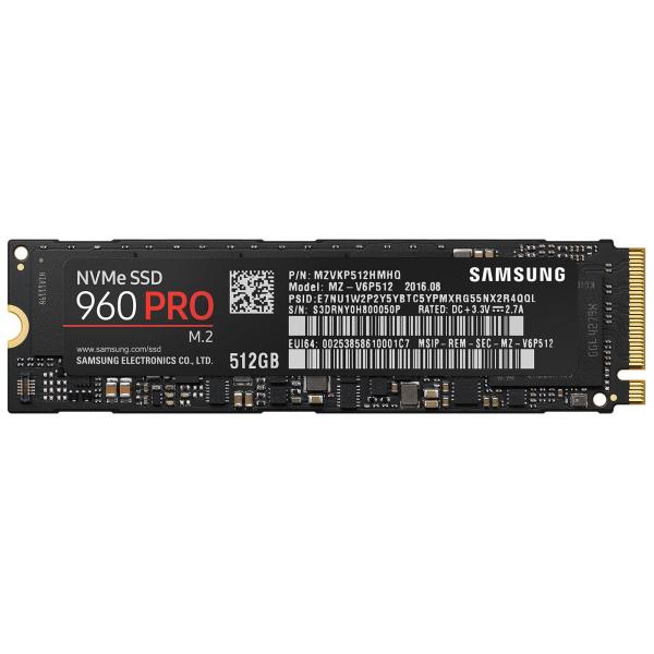 Samsung 960 PRO NVMe M.2 SSD 512 GB (Samsung 960 PRO V-NAND M.2 512GB)SamsungMZ-V6P512BW