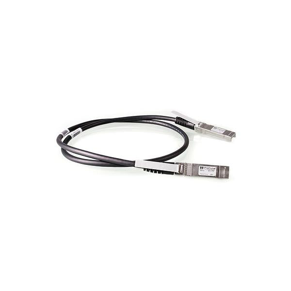 HPE X242 10G SFP+ 1m cavo coassiale Direct Attach Copper SFP+ Nero (ProCurve 10-GbE SFP+ 1m Cable - **New Retail** - Warranty: 36M)HpeJ9281B