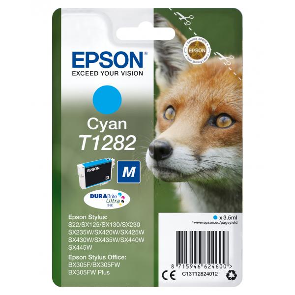 Epson Fox Cartuccia Ciano (EPSON T1282 CYAN M INK T128 CYAN M)EpsonC13T12824012