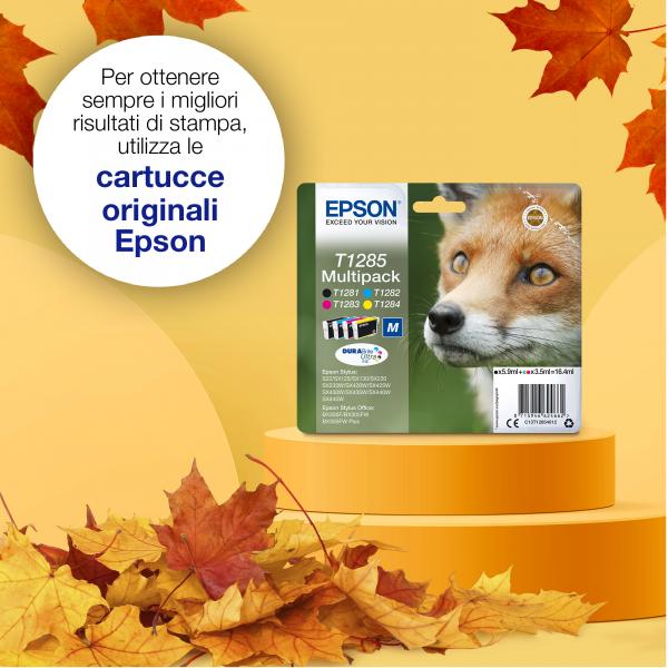 Epson Fox Inchiostro magenta singolo DURABrite Ultra Volpe T1283 (EPSON T1283 MAGENTA M INK T128 MAGENTA M)EpsonC13T12834012