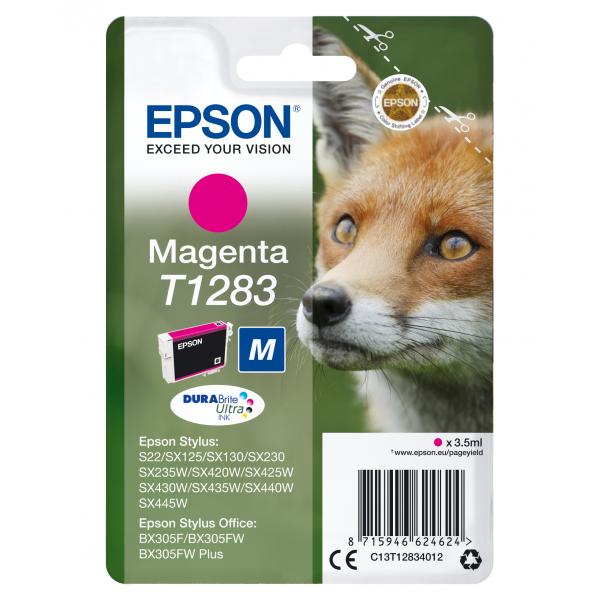 Epson Fox Cartuccia Magenta (INK CARTR DURABRITE ULTRA MAGEN - F/ EPSON STYLUS S22 SX125)EpsonC13T12834012