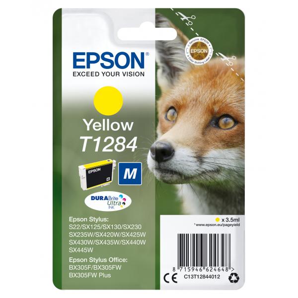 Epson Fox Cartuccia Giallo (EPSON T1284 YELLOW M INK T128 YELLOW M)EpsonC13T12844012