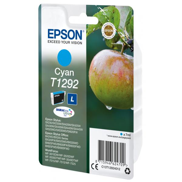 Epson Inchiostro ciano singolo DURABrite Ultra Mela T1292 (INK CARTR DURABRITE ULTRA CYAN - F/ BX305F BX320FW SX420W)EpsonC13T12924012