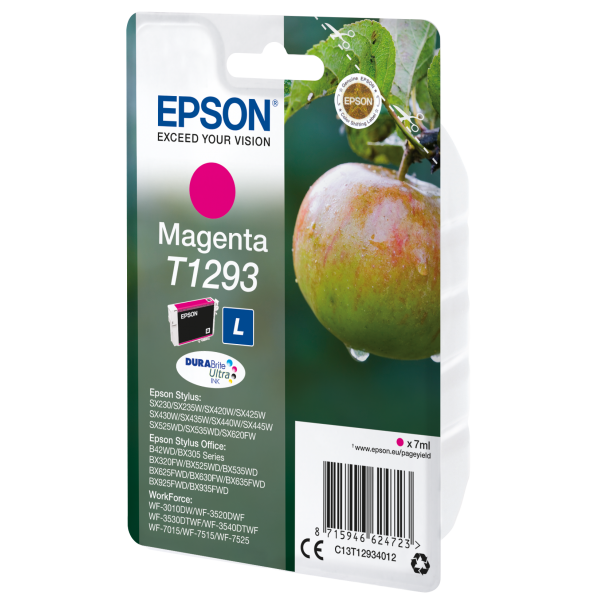 Epson Apple Inchiostro magenta singolo DURABrite Ultra Mela T1293 (T129 MAGENTA L APPLE)EpsonC13T12934012