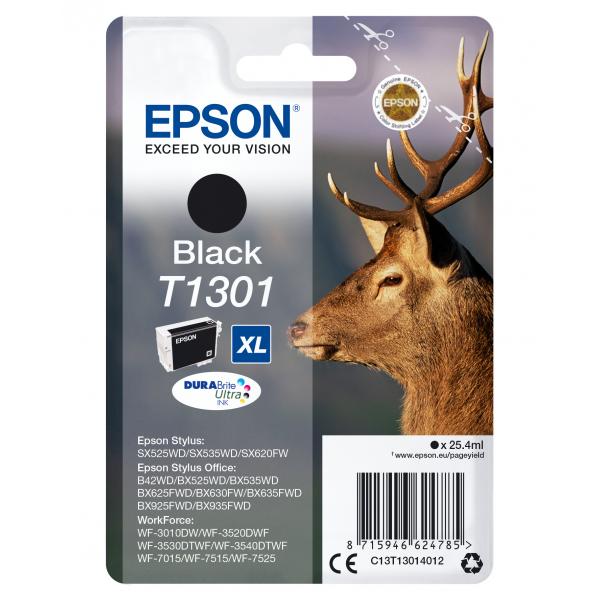 Epson Stag Cartuccia Nero (EPSON T1301 BLACK XL INK T130 BLACK XL)EpsonC13T13014012