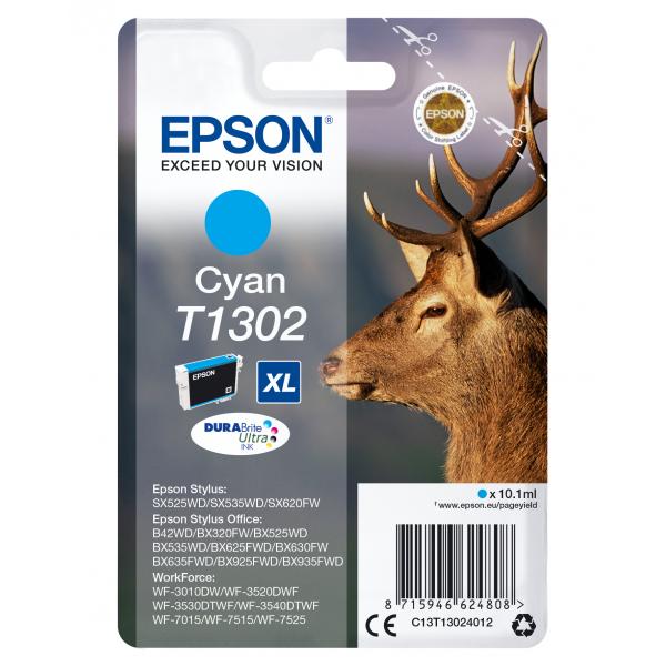 Epson Stag Cartuccia Ciano (INK CARTR DURABRITE ULTRA CYAN - F/BX320FW SX620FW SX525WD)EpsonC13T13024012