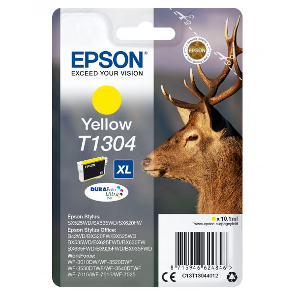 Epson Stag Cartuccia Giallo (EPSON T1304 YELLOW XL INK T130 YELLOW XL)EpsonC13T13044012