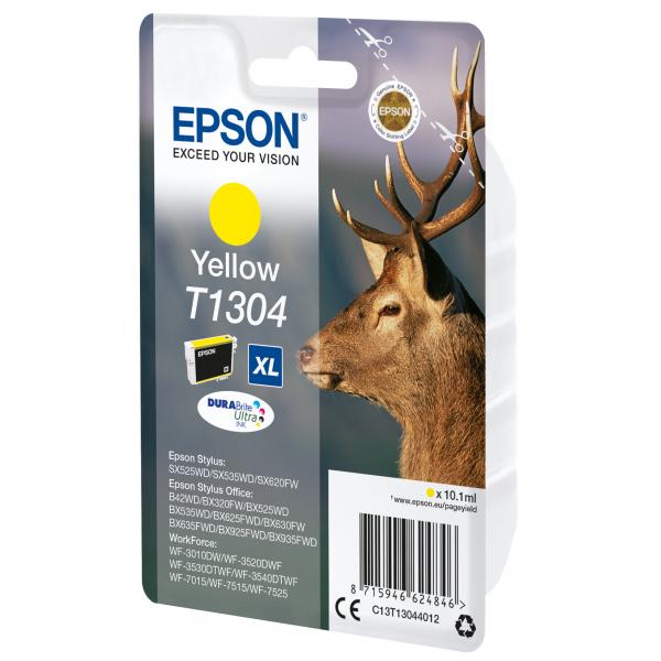 Epson Stag Inchiostro giallo singolo DURABrite Ultra Cervo T1304 (T130 YELLOW XL STAG)EpsonC13T13044012