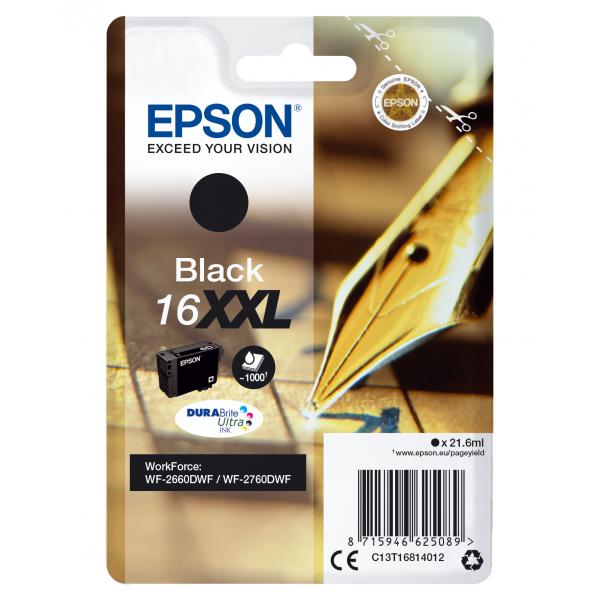 Epson Cartuccia Penna e cruciverba Nero Inchiostri DURABrite Ultra 16XXL (EPSON T1681 16XXL BLACK Pen & Crossword 1000 PAGES)EpsonC13T16814012