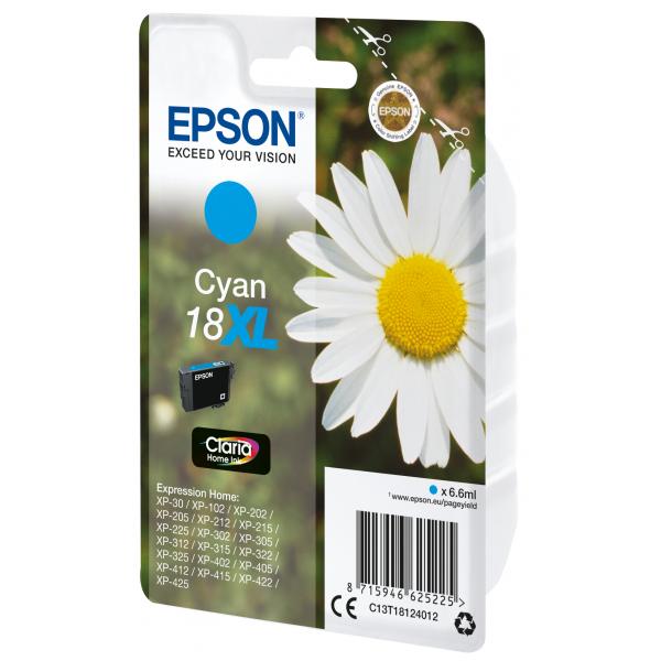 Epson Daisy Cartuccia Margherita Ciano Inchiostri Claria Home 18XL (EPSON T1812 18XL CYAN INK CLARIA HOME DAISY 470PAGES)EpsonC13T18124012