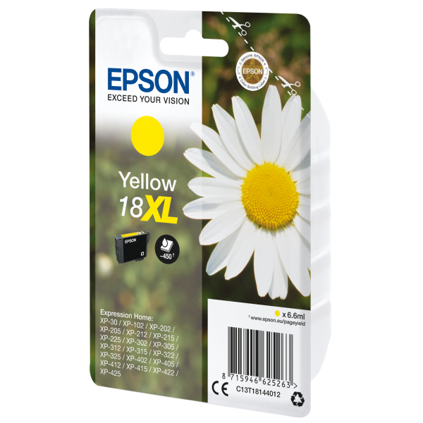 Epson Stag Inchiostro magenta singolo DURABrite Ultra Cervo T1303 (EPSON T1814 18XL YELLOW INK Claria Home DAISY 470PAGES)EpsonC13T18144012