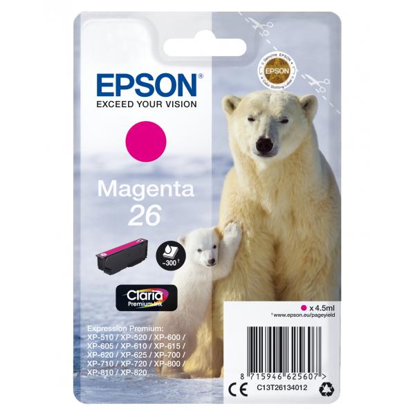 Epson Polar bear Cartuccia Magenta (EPSON T2613 MAGENTA INK CLARIA PREMIUM POLAR BEAR INK)EpsonC13T26134012