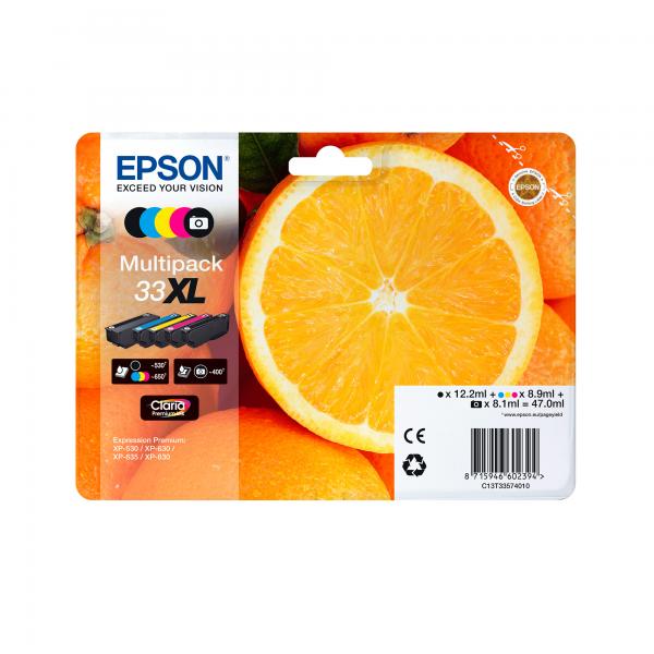 Epson Alarm clock Cartuccia Sveglia Magenta Inchiostri DURABrite Ultra 27 (EPSON 33 MAGENTA INK ORANGES 1x 4.5ml STANDARD)EpsonC13T33434012