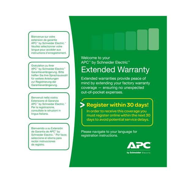 APC WBEXTWAR1YR-AC-01 estensione della garanzia 1 anno/i (APC Extended Warranty [Renewal or High)Apc0731304290001WBEXTWAR1YR-AC-01
