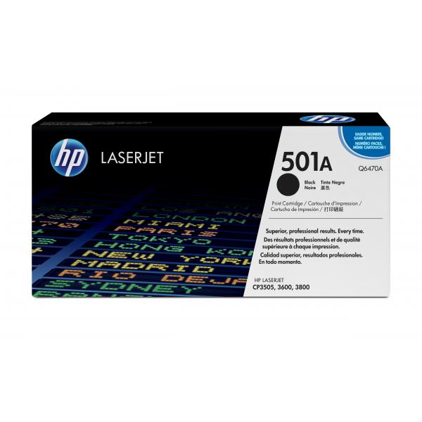 HP Cartuccia Toner originale nero LaserJet 501A (Toner Black - Pages 6.000 - Warranty: 12M)HpQ6470A