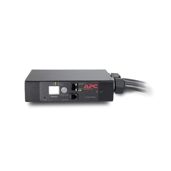 APC AP7155B contatore elettrico Elettronico A spina Nero (APC In-Line Current Meter AP7155B - Current monitoring device - AC 230 V - Ethernet 10/100, RS-232 - output connectors: 1 - for P/N: AR109SH4, SCL400RMJ1U, SCL500RMI1UC, SCL500RMI1UNC, SMTL100...