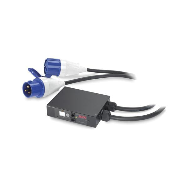 APC AP7155B contatore elettrico Elettronico A spina Nero (APC In-Line Current Meter AP7155B - Current monitoring device - AC 230 V - Ethernet 10/100, RS-232 - output connectors: 1 - for P/N: AR109SH4, SCL400RMJ1U, SCL500RMI1UC, SCL500RMI1UNC, SMTL100...