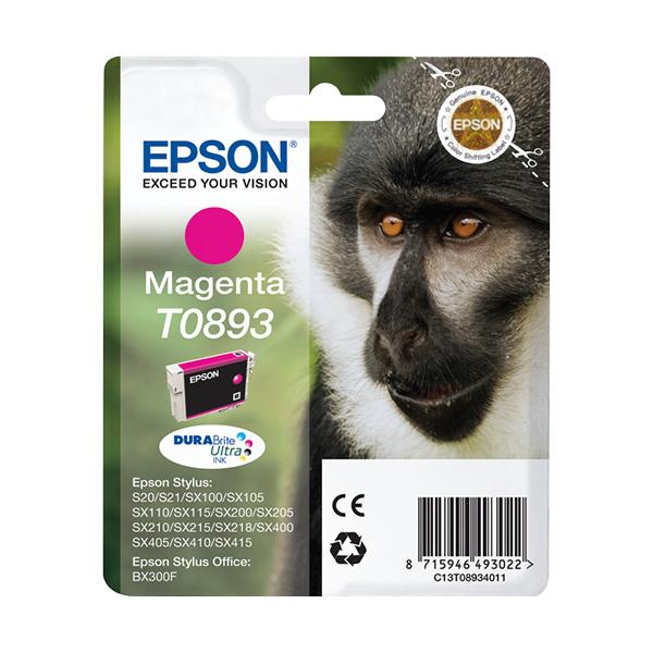Epson Monkey Cartuccia Magenta (EPSON T0893 MAGENTA INK STYLUS S20 SX100 SX105)EpsonC13T08934011