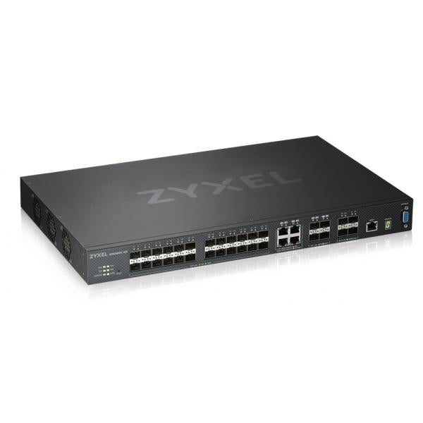 Zyxel XGS4600-32F Gestito L3 Nero (Zyxel XGS4600-32F - Switch - L3 - Managed - 24 x Gigabit SFP + 4 x combo Gigabit SFP + 4 x 10 Gigabit SFP+ - rack-mountable)ZyxelXGS4600-32F-ZZ0102F
