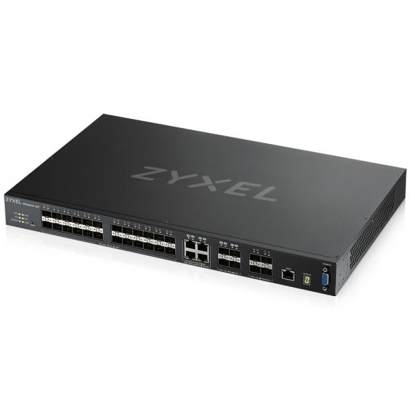 Zyxel XGS4600-32F Gestito L3 Nero (Zyxel XGS4600-32F - Switch - L3 - Managed - 24 x Gigabit SFP + 4 x combo Gigabit SFP + 4 x 10 Gigabit SFP+ - rack-mountable)ZyxelXGS4600-32F-ZZ0102F