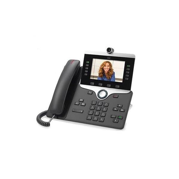Cisco 8865, Refurbished telefono IP Antracite 5 linee Wi-Fi (Cisco IP Phone 8865 - IP video phone - with digital camera, Bluetooth interface - SIP, SDP - 5 lines - charcoal - refurbished)Cisco0889728026475CP-8865-K9-RF