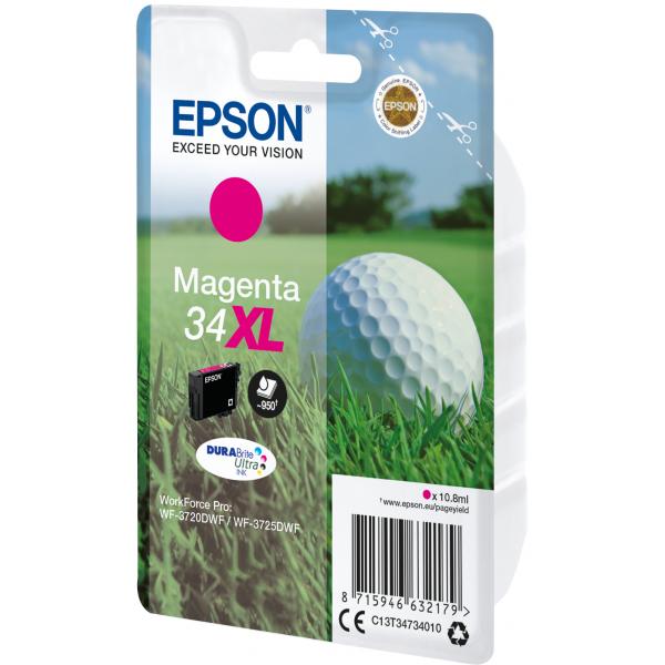 Epson Golf ball Inchiostro magenta singolo DURABrite Ultra Pallina da golf 34XL (EPSON 34XL MAGENTA INK GOLF BALL 10.8ML)EpsonC13T34734010