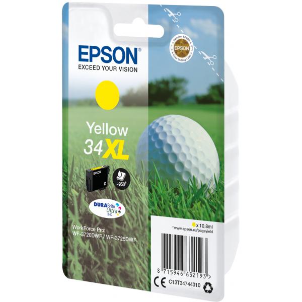 Epson Golf ball Inchiostro giallo singolo DURABrite Ultra Pallina da golf 34XL (EPSON 34XL YELLOW INK GOLF BALL 10.8ML)EpsonC13T34744010