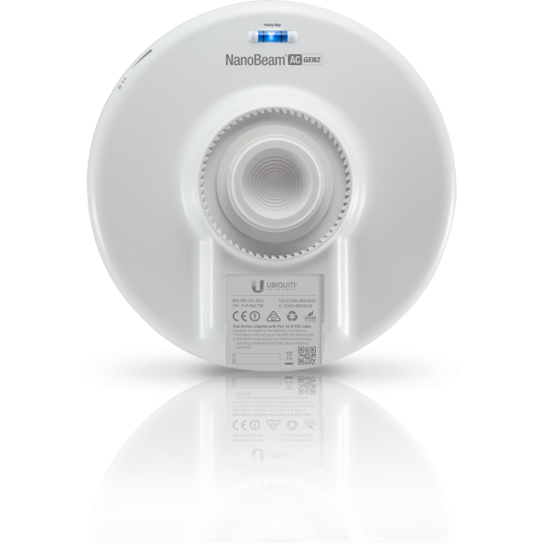 Ubiquiti NanoBeam 5AC Gen 2 Bridge di rete 450 Mbit/s Bianco (Ubiquiti NBE-5AC-GEN2 NanoBeam 5AC Gen 2 High Performance airMAX Outdoor Wireless AC CPE Bridge)UbiquitiNBE-5AC-GEN2