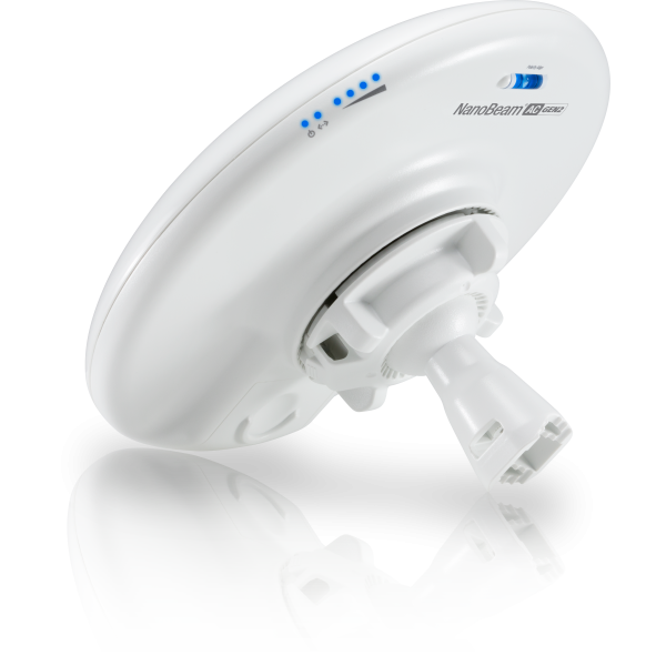 Ubiquiti NanoBeam 5AC Gen 2 Bridge di rete 450 Mbit/s Bianco (Ubiquiti NBE-5AC-GEN2 NanoBeam 5AC Gen 2 High Performance airMAX Outdoor Wireless AC CPE Bridge)UbiquitiNBE-5AC-GEN2