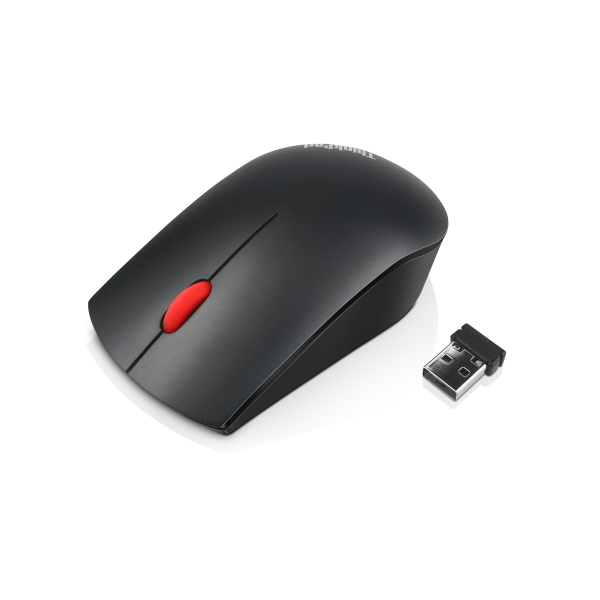 Lenovo 4X30M56887 mouse Ufficio Ambidestro RF Wireless Ottico 1200 DPI (Lenovo ThinkPad Essential Wireless Mouse - Mouse - ottica - 3 pulsanti - senza fili - 2.4 GHz - ricevitore wireless USB - Campus - per ThinkPad T16 Gen 4 21QN)Lenovo4X30M56887