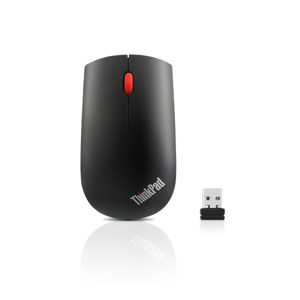 Lenovo 4X30M56887 mouse Ufficio Ambidestro RF Wireless Ottico 1200 DPI (Lenovo ThinkPad Essential Wireless Mouse - Mouse - ottica - 3 pulsanti - senza fili - 2.4 GHz - ricevitore wireless USB - Campus - per ThinkPad T16 Gen 4 21QN)Lenovo4X30M56887