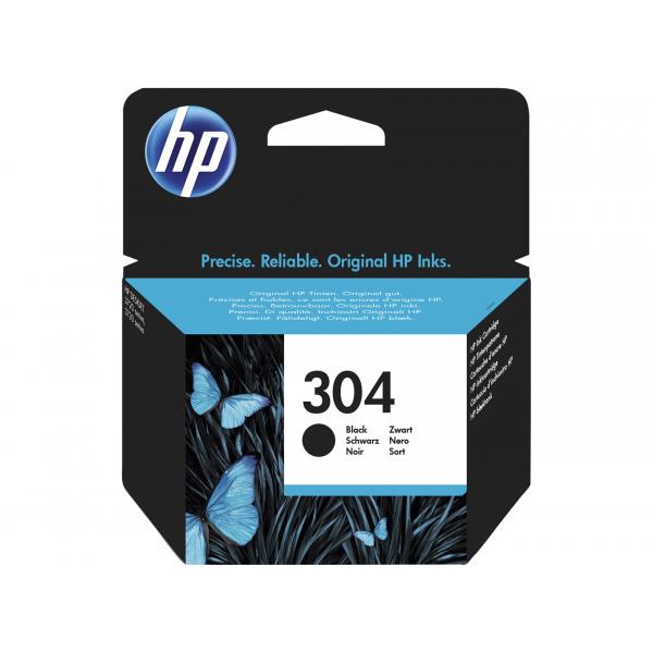 HP Cartuccia inchiostro originale nero 304 (HP 304 BLACK ORIGINAL INK - EN/PL/HU/CZ/SL CARTRIDGE)HpN9K06AE#BA3