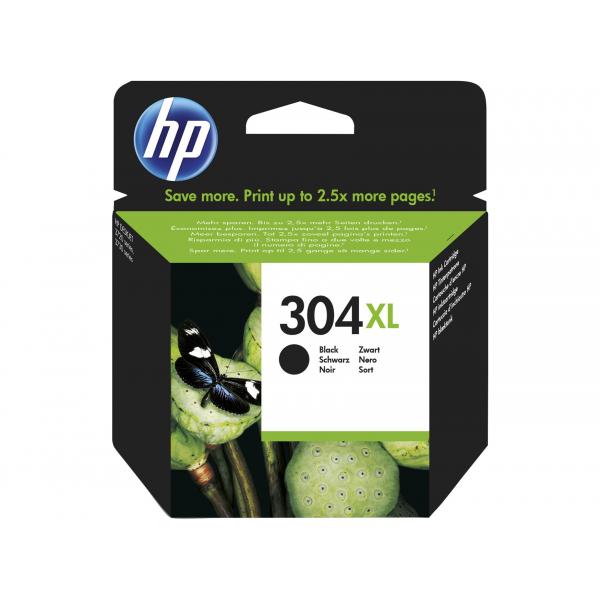 HP Cartuccia inchiostro originale nero 304XL (HP 304XL BLACK ORIGINAL INK - EN/PL/HU/CZ/SL CARTRIDGE)HpN9K08AE#BA3