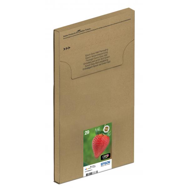 Epson Strawberry Multipack Fragole 4 colori Inchiostri Claria Home 29 in confezione EasyMail Packaging (Epson 29 EasyMail Bk/C/M/Y Ink EASYMAIL STRAWBERRY)Epson8715946638874C13T29864511
