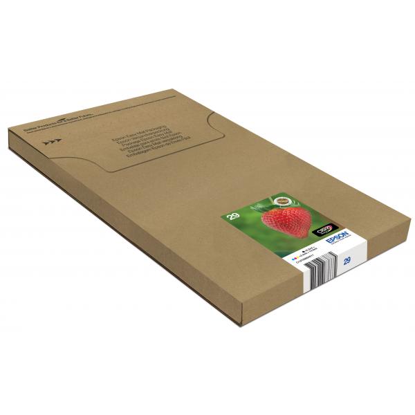 Epson Strawberry Multipack Fragole 4 colori Inchiostri Claria Home 29 in confezione EasyMail Packaging (MULTIPACK 4-COLOURS 29 EASYMAIL)Epson8715946638874C13T29864511