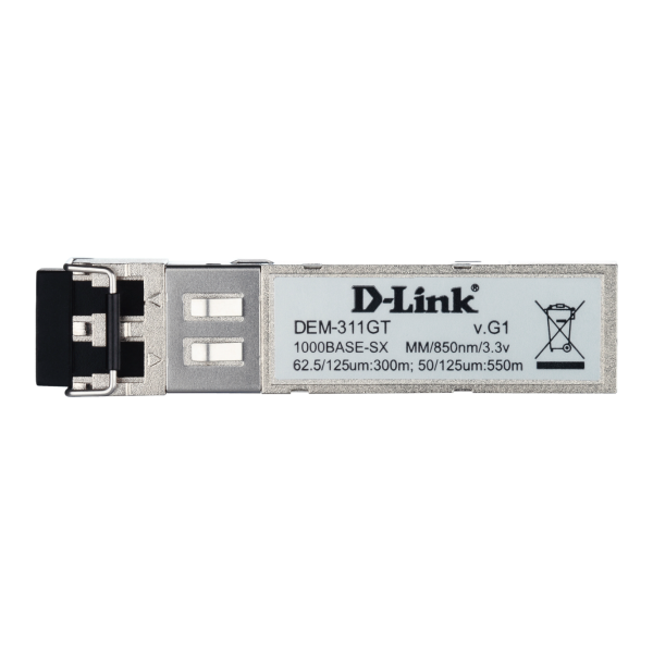 D-Link DEM-311GT modulo del ricetrasmettitore di rete Fibra ottica 1000 Mbit/s SFP 850 nm (D-Link Modul MiniGBIC 1000Base-SX LC DEM-311GT)D-linkDEM-311GT