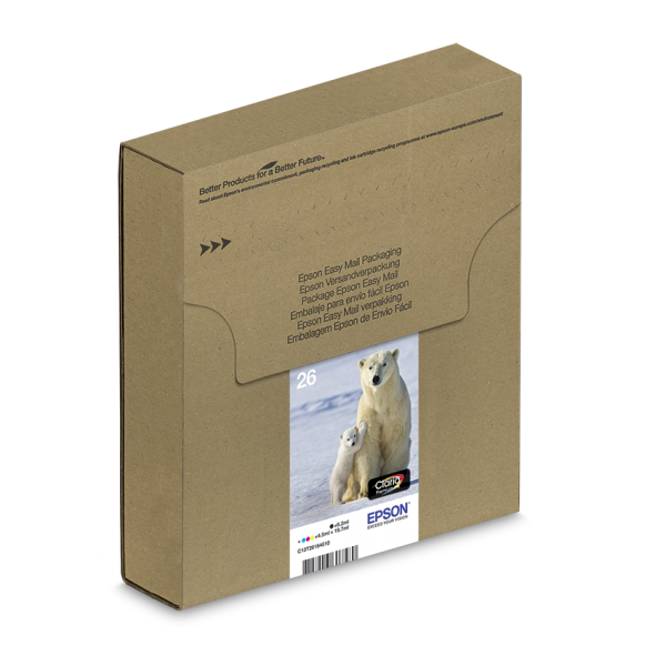 Epson Polar bear Multipack 4-colours 26 EasyMail (EPSON 26 POLAR BEAR MULTIPACK EASYMAIL)Epson8715946638867C13T26164511
