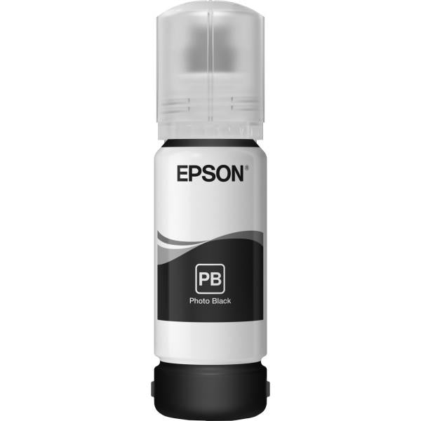 Epson 106 EcoTank Photo Black ink bottle (EPSON 106 BRIGHT BLACK INK CARTRIDGE ECOTANK 5000 PAGES)EpsonC13T00R140