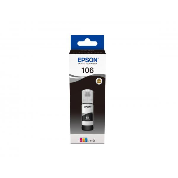 Epson 106 EcoTank Photo Black ink bottle (Epson 106 - foto-sort - original - bl? LEADTIME3DAYS:leadtime of 3 days)EpsonC13T00R140