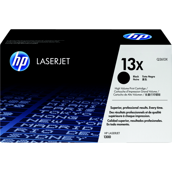 HP Cartuccia Toner originale nero ad alta capacità LaserJet 13X (Toner HP 13X / Q2613X Black)HpQ2613X