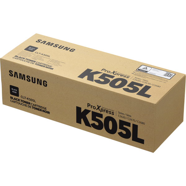 Samsung Cartuccia toner nero originale HP CLT-K505L ad alta capacità (SAMSUNG CLT-K505L H-YIELD BLK TONER)HpSU168A