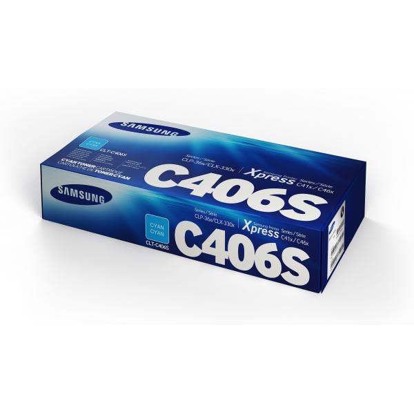 Samsung Cartuccia toner ciano originale HP CLT-C406S (SAMSUNG CLT-C406S CYAN TONER CARTRID)HpST984A