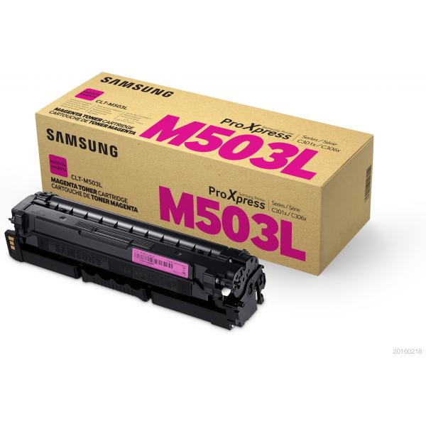 Samsung Cartuccia toner magenta originale HP CLT-M503L ad alta capacità (Samsung CLT-M503L - Hjtydende - magen)HpSU281A