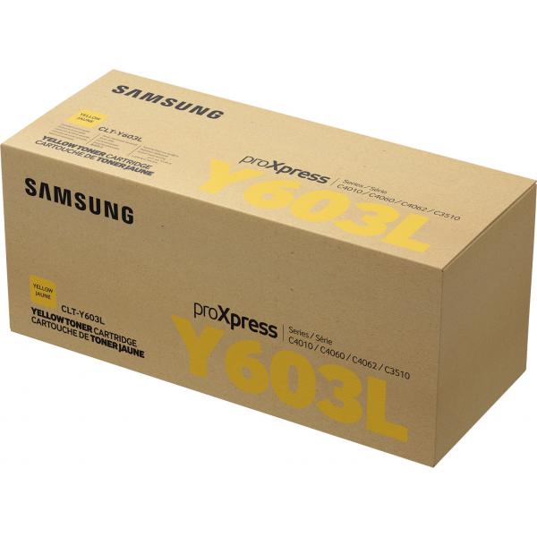 Samsung Cartuccia toner giallo originale HP CLT-Y603L ad alta capacità (SAMSUNG CLT-Y603L H-YIELD YEL TONER)HpSU557A