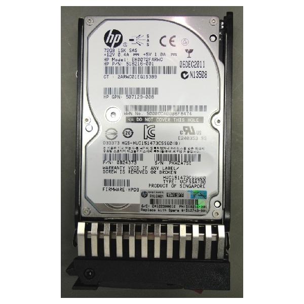 HPE 512743-001 disco rigido interno 72 GB 15000 Giri/min 2.5 SAS (SAS 72G 2,5 Inch DP - 512743-001, 2.5, 72 GB, - 15000 RPM - Warranty: 36M)Hpe512743-001