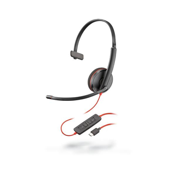 POLY Blackwire 3210 Auricolare Cablato A Padiglione Ufficio USB tipo A (Blackwire C3210 USB A Headset - re 3210, Headset, Head-band, - Office/Call center, Monaural, In-line control unit, Wired - Warranty: 24M)Hp Poly0017229162723209744-22