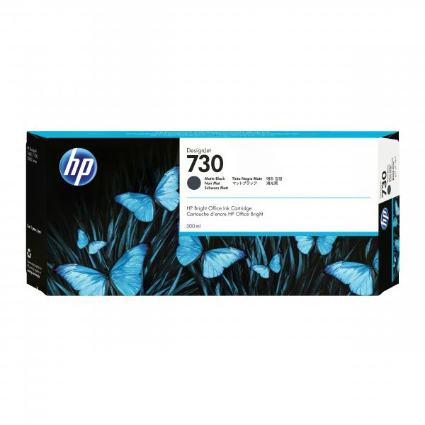 HP Cartuccia di inchiostro nero opaco DesignJet 730 da 300 ml (HP 730 300-ML - MATTE BLACK INK CRTG)HpP2V71A