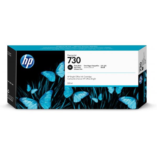 HP Cartuccia di inchiostro nero fotografico DesignJet 730 da 300 ml (HP 730 300-ML - PHOTO BLACK INK CRTG)HpP2V73A